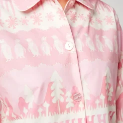 T-Shirts And Tops|Shirts And Blouses|Maison Kitsuné Helmstedt Women's Nomi Shirt - Pink Landscape - XS