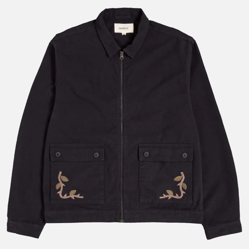Shirts|Shirts|Ferm Living Heresy Guild Embroidered Cotton-Canvas Overshirt - S
