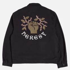 Shirts|Shirts|Ferm Living Heresy Guild Embroidered Cotton-Canvas Overshirt - S