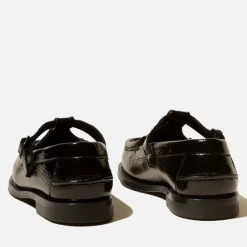 Flats|Café Kitsuné Hereu Women's Alber Crinkled Patent Leather Flats - UK 3