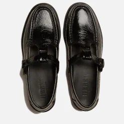 Flats|Café Kitsuné Hereu Women's Alber Crinkled Patent Leather Flats - UK 3