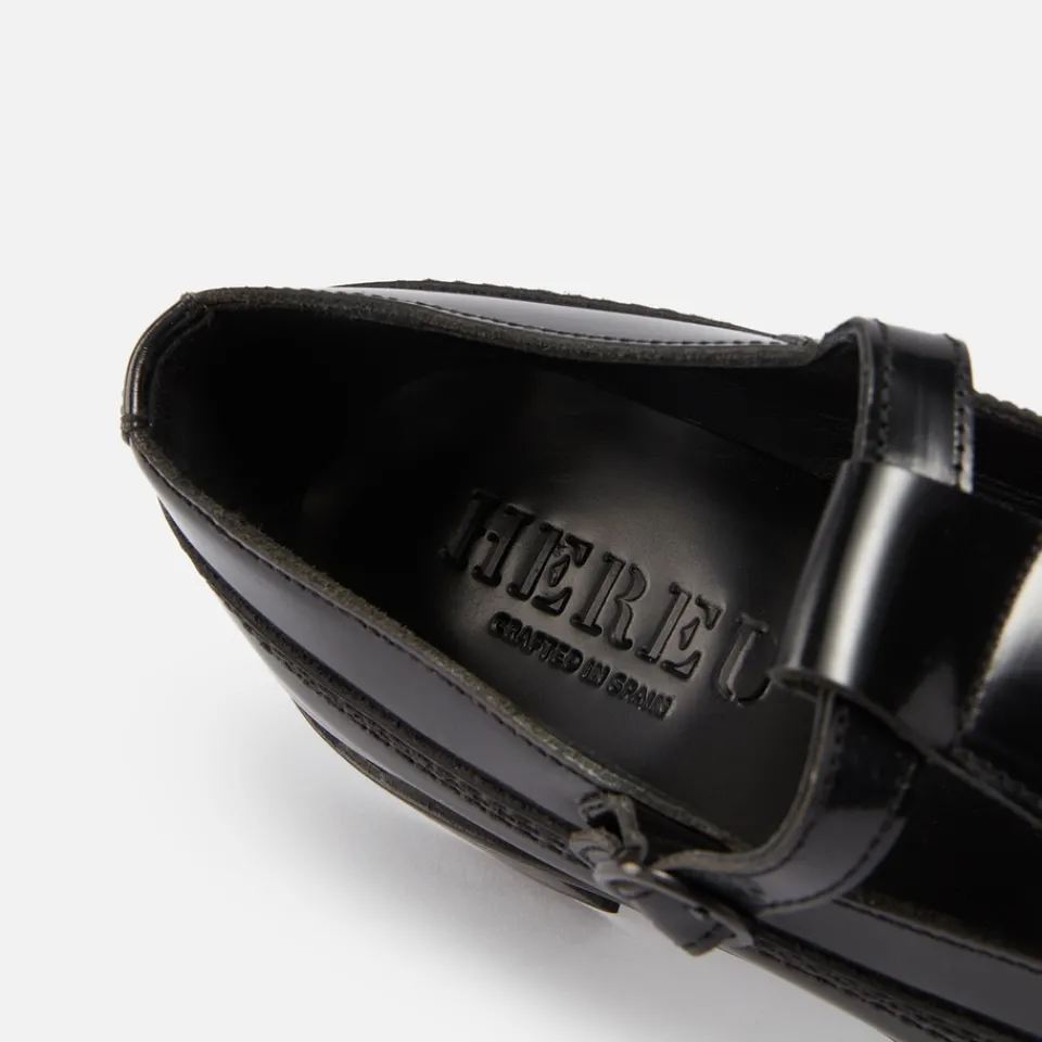 Flats|Hereu Women's Lluisa Polished Leather Flats - UK 4