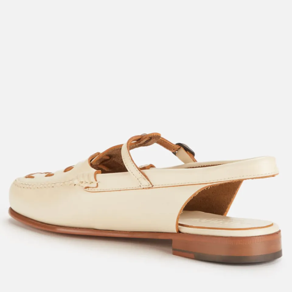 Flats|Hereu Women's Roqueta Leather Slingback Flats - UK 3