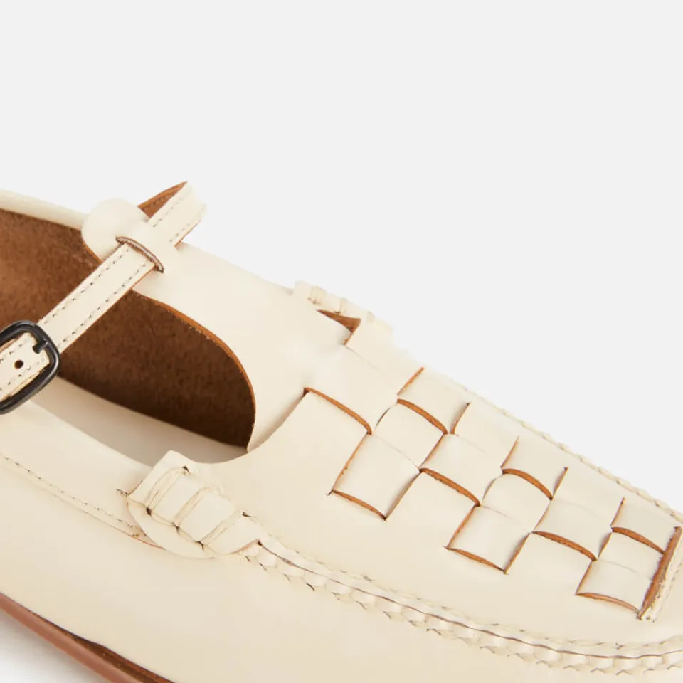 Flats|Hereu Women's Roqueta Leather Slingback Flats - UK 3