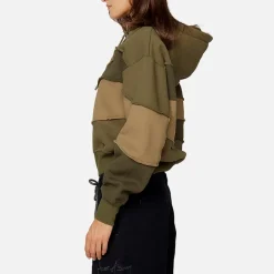 Loungewear|Sweatshirts|House of Sunny Landscape Patchwork Cotton-Blend Jersey Hoodie - XL