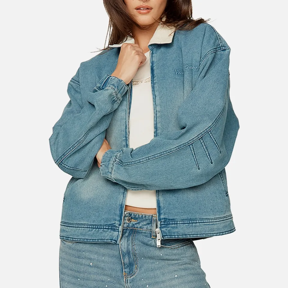 Jackets|Coats|Ganni House of Sunny Wu Denim Boxy Jacket - L