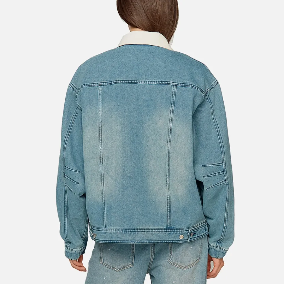 Jackets|Coats|Ganni House of Sunny Wu Denim Boxy Jacket - L