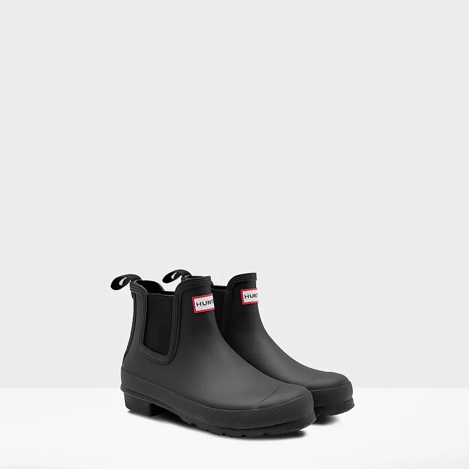 Boots|Hunter Women's Original Chelsea Boots - Black - UK 3