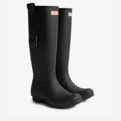 Boots|Dr. Martens Hunter Women's Original Tall Exaggerated Buckle Rubber Wellies - UK 3