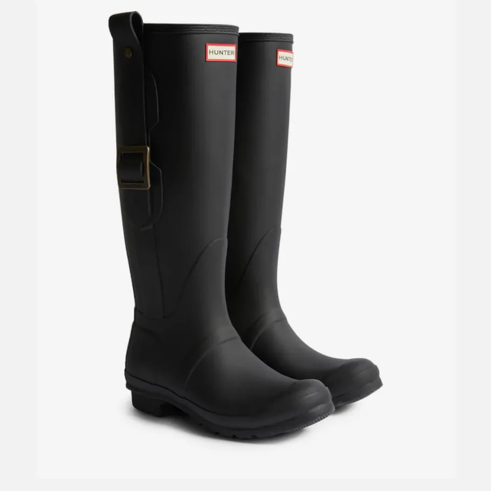 Boots|Dr. Martens Hunter Women's Original Tall Exaggerated Buckle Rubber Wellies - UK 3