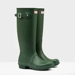 Boots|Dr. Martens Hunter Women's Original Tall Wellies - Hunter Green - UK 3