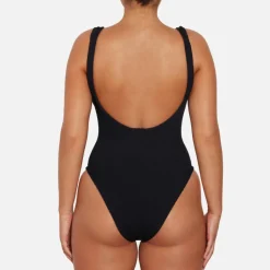 Swimwear|Swimwear|Hunza G Domino Seersucker Swimsuit