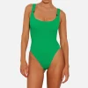 Swimwear|Swimwear|Hunza G Domino Seersucker Swimsuit