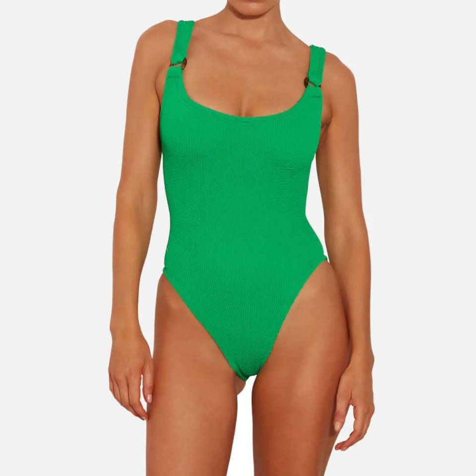 Swimwear|Swimwear|Hunza G Domino Seersucker Swimsuit