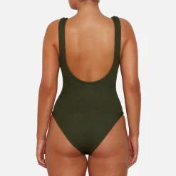 Swimwear|Swimwear|Hunza G Domino Seersucker Swimsuit