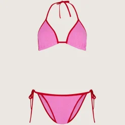 Swimwear|Swimwear|Hunza G Gina Contrast Original Crinkle™ Bikini
