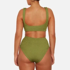 Swimwear|Swimwear|Ganni Hunza G Jamie Seersucker Bikini