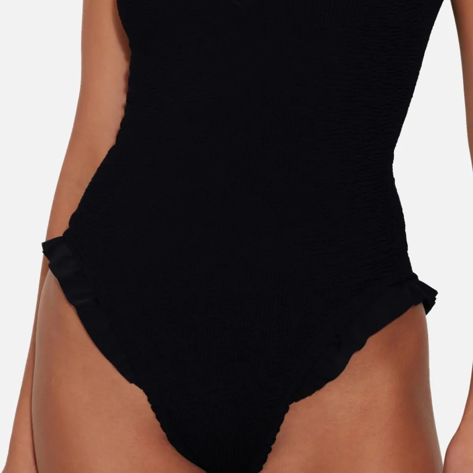 Swimwear|Swimwear|Birkenstock Hunza G Lisa Seersucker Swimsuit