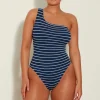 Swimwear|Swimwear|Dr. Martens Hunza G Nancy Stretch-Seersucker Swimsuit