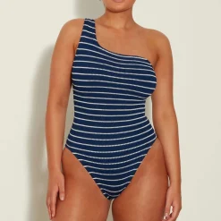 Swimwear|Swimwear|Dr. Martens Hunza G Nancy Stretch-Seersucker Swimsuit