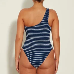 Swimwear|Swimwear|Dr. Martens Hunza G Nancy Stretch-Seersucker Swimsuit
