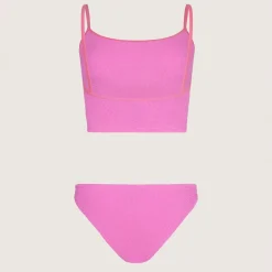 Swimwear|Swimwear|Hunza G Strap Stretch-Seersucker Bikini
