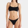 Swimwear|Swimwear|Hunza G Tyler Stretch-Seersucker Bikini