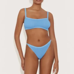 Swimwear|Swimwear|Birkenstock Hunza G Tyler Stretch-Seersucker Bikini