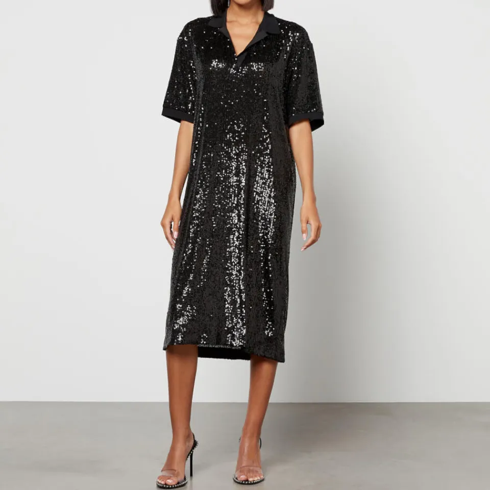 Dresses|Dresses|In The Mood For Love Sequinned Mesh Midi Dress - XS