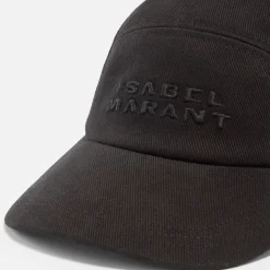 Hats|Isabel Marant Tedji Logo-Embroidered Cotton-Piqué Cap