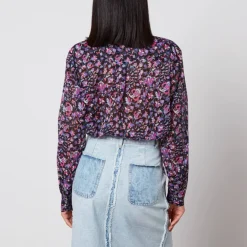 T-Shirts And Tops|Shirts And Blouses|Vans Isabel Marant Étoile Gamble Printed Cotton Blouse - FR 34/UK 6