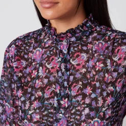 T-Shirts And Tops|Shirts And Blouses|Vans Isabel Marant Étoile Gamble Printed Cotton Blouse - FR 34/UK 6