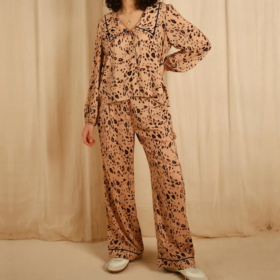 Loungewear|Dr. Martens it's 9pm Frenchie Cheetah-Print Pyjama Set - 8