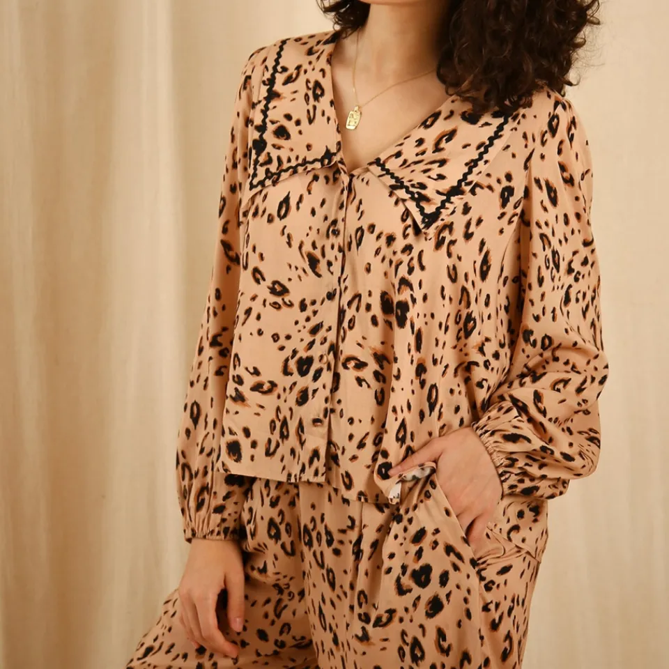 Loungewear|Dr. Martens it's 9pm Frenchie Cheetah-Print Pyjama Set - 8