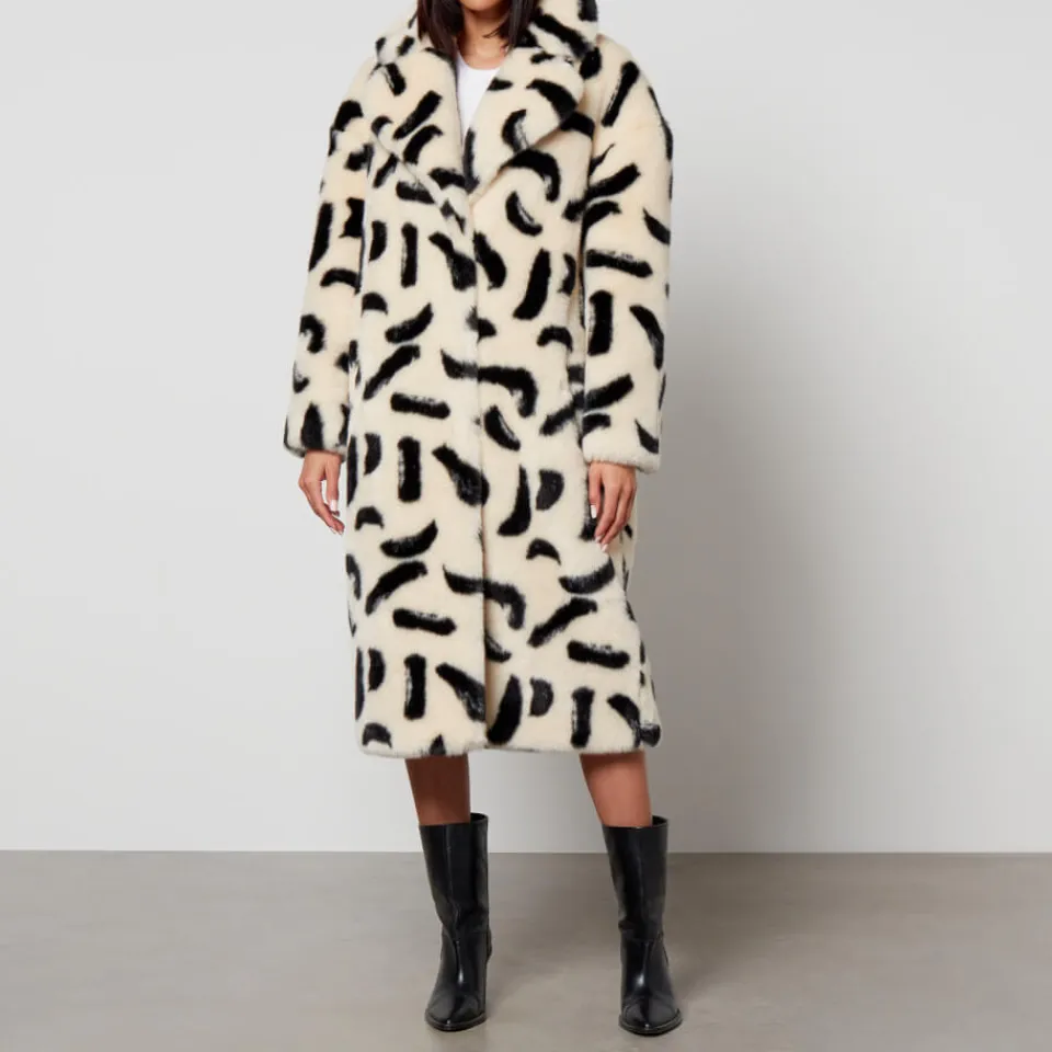 Jackets|Coats|Dr. Martens Jakke Katie Printed Faux Fur Coat - XS