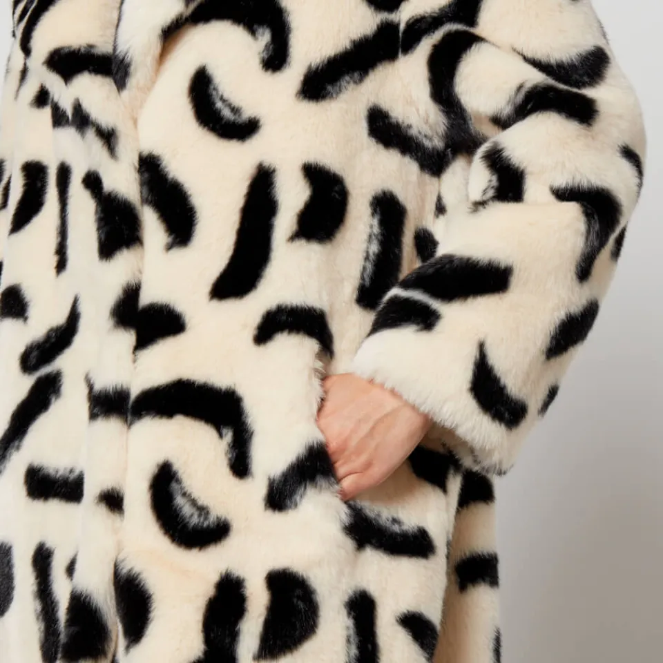 Jackets|Coats|Dr. Martens Jakke Katie Printed Faux Fur Coat - XS