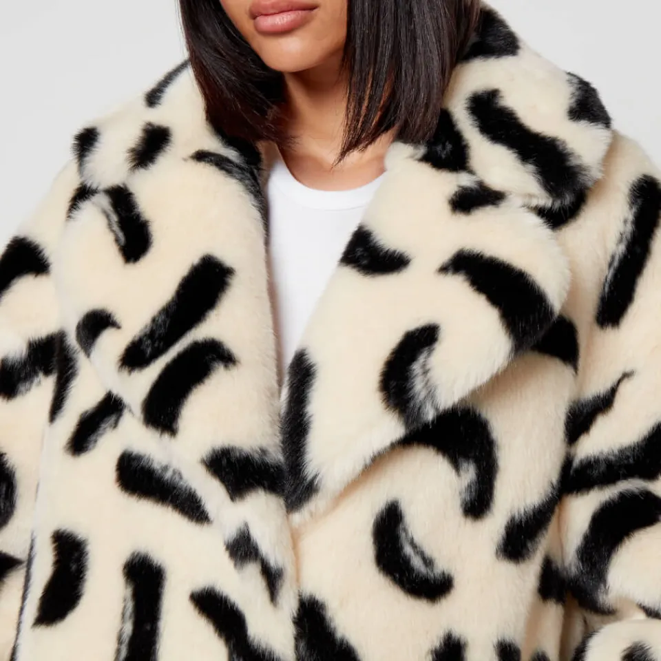 Jackets|Coats|Dr. Martens Jakke Katie Printed Faux Fur Coat - XS