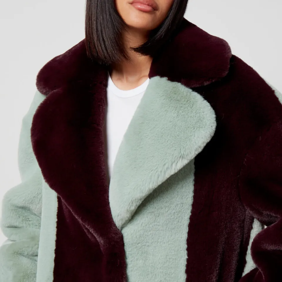 Jackets|Coats|Dr. Martens Jakke Katie Striped Faux Fur Coat - S