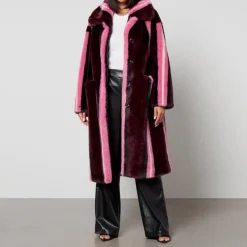 Jackets|Coats|Dr. Martens Jakke Kelly Striped Faux Fur Coat - S