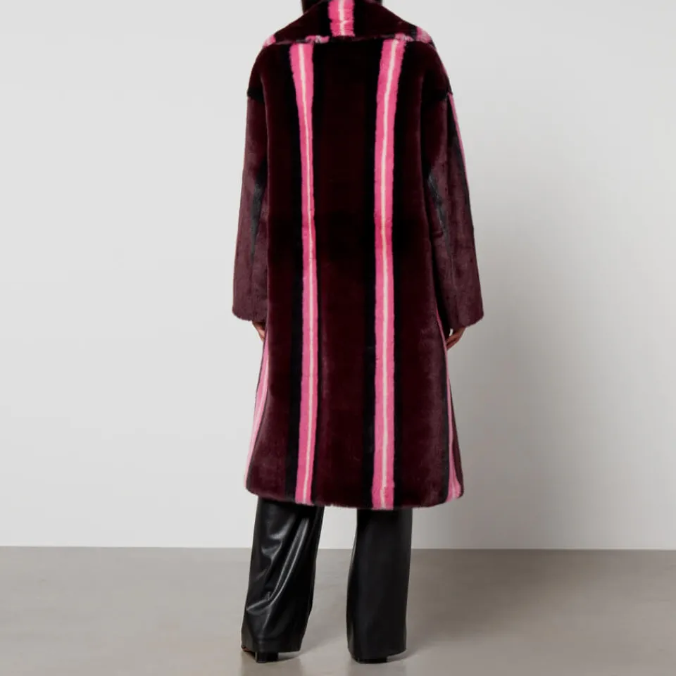 Jackets|Coats|Dr. Martens Jakke Kelly Striped Faux Fur Coat - S