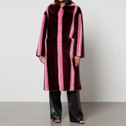 Jackets|Coats|Dr. Martens Jakke Kelly Striped Faux Fur Coat - S