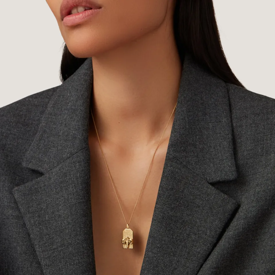 Jewellery|Jewellery|Dr. Martens Jenny Bird Gold-Plated Zodiac Aries Necklace