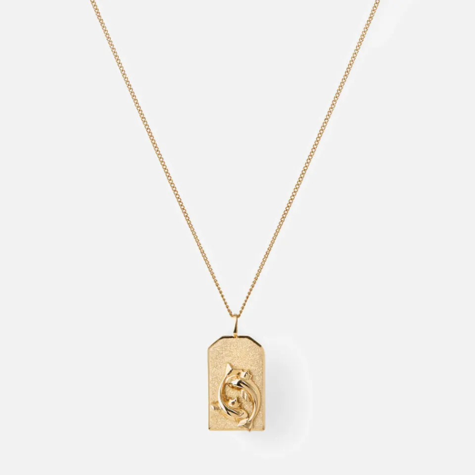 Jewellery|Jewellery|Dr. Martens Jenny Bird Gold-Plated Zodiac Pisces Necklace