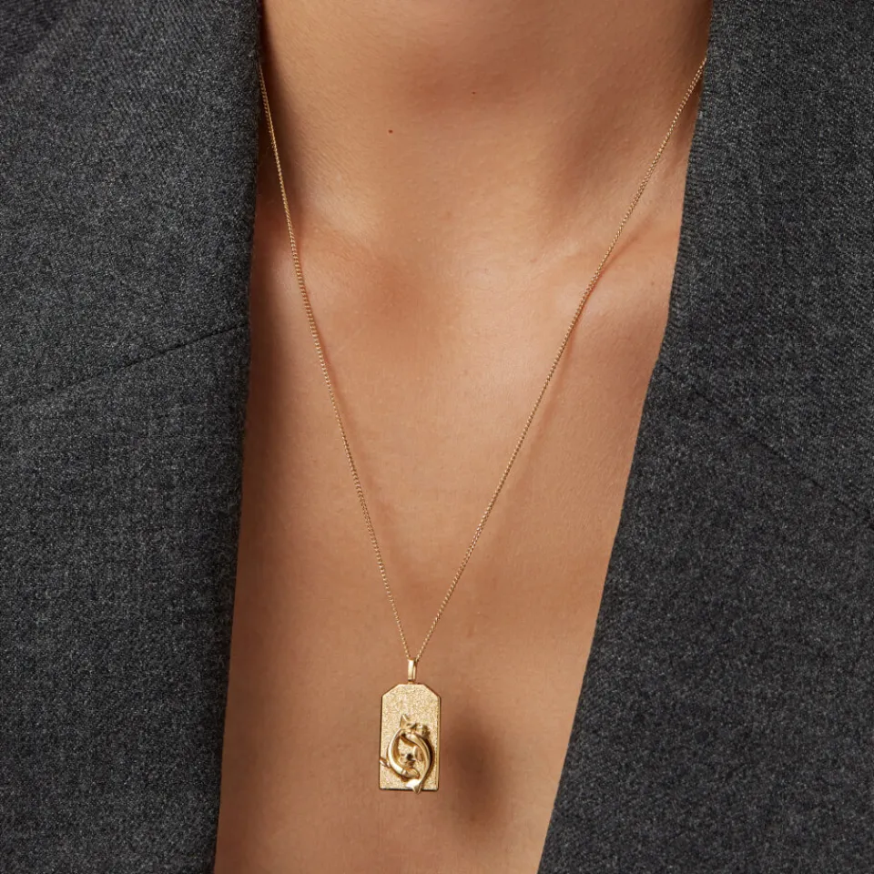 Jewellery|Jewellery|Dr. Martens Jenny Bird Gold-Plated Zodiac Pisces Necklace