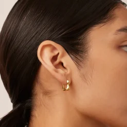 Jewellery|Marant Etoile Jenny Bird Squiggle 14K Gold-Plated Huggie Earrings