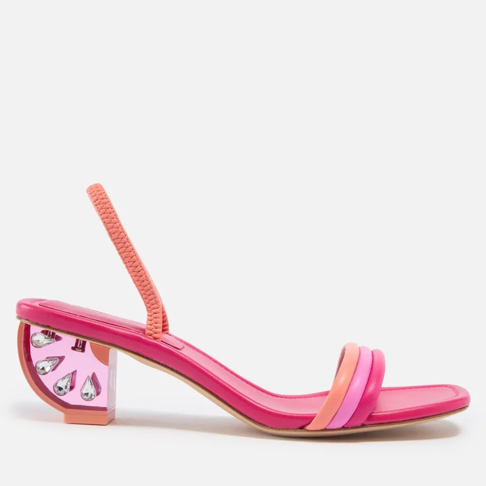 Sandals & Slides|Sandals|Kate Spade New York Women's Zesty Leather Heel Sandals - UK 5