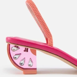 Sandals & Slides|Sandals|Kate Spade New York Women's Zesty Leather Heel Sandals - UK 5