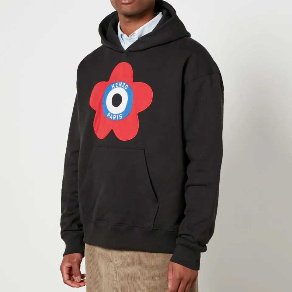 Sweatshirts|KENZO Target Oversized Cotton-Blend Hoodie - S