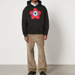 Sweatshirts|KENZO Target Oversized Cotton-Blend Hoodie - S