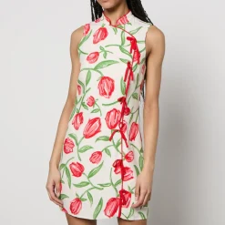 Dresses|Dresses|PS Paul Smith Kitri Aubrey Floral-Print Crepe Mini Dress - UK 16